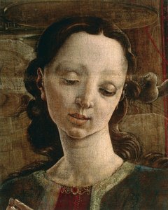 Verkündigung, Orgelklappe im Dom von Ferrara (Detail) von Cosimo Tura
