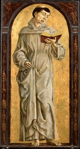 Der heilige Antonius von Padua (1195-1231) beim Lesen