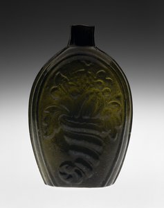 Figurierte Flasche, wahrscheinlich 1820er Jahre von Coventry Glass Works