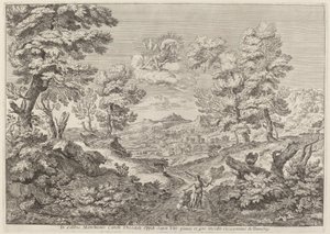 Apollo und eine Nymphe führen einen Löwen von Crescenzio Onofri