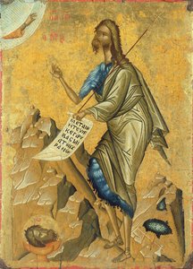 St. Johannes der Täufer, um 1500 von Cretan School