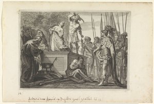 Opfer von Polyxena (Metamorphosen von Ovidius) von Crispijn van de Passe (II)