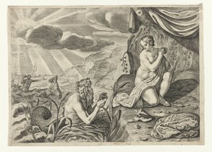 Scylla auf der Flucht vor Glaucus von Crispijn van de Passe (II)