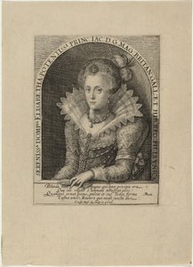 Elisabeth, Prinzessin, Ehefrau des Kurfürsten Friedrich V., König von Böhmen von Crispijn van de Passe I