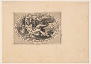 Jupiter, aus Götter und Göttinnen von Crispijn van de Passe I
