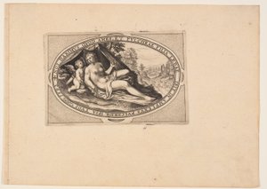 Venus, aus Götter und Göttinnen von Crispijn van de Passe I