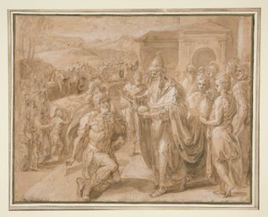 Abraham und Melchisedek von Crispin van den Broeck