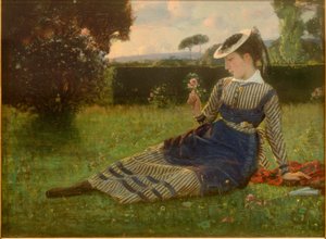 Alaide Banti im Garten