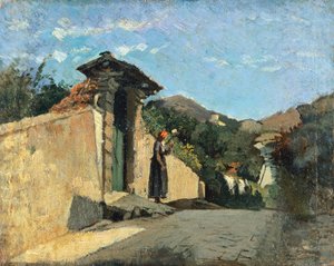 Studie einer Landschaft, ca. 1861, von Cristiano Banti