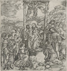 Anbetung der Könige von Cristofano Robetta