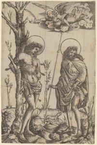 Heiliger Sebastian und Heiliger Rochus von Cristofano Robetta