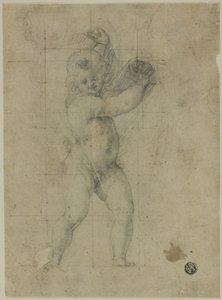 Putto mit erhobenen Armen von Cristoforo Roncalli