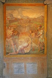 Martyrium zahlreicher Heiliger