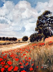 Wilde Mohnblumen, Hertfordshire von Cruz Jurado Traverso
