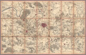 Geometrische Karte von Frankreich, von Cassini, Paris von Cesar Francois Cassini de Thury
