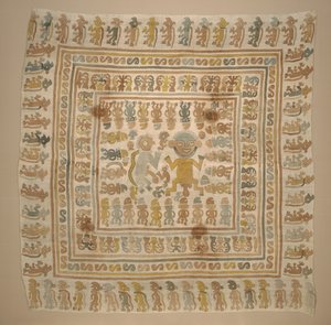 Tafel aus dem "Gefangenen"-Textil, ca. 1300-1470