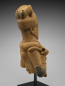 Kopf und Oberkörper einer weiblichen Figur, Jos-Plateau-Region, Nigeria, 500 v. Chr. - 200 n. Chr. von Culture Nok