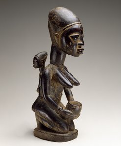 Mutter-und-Kind-Figur, Nigeria, spätes 19. Jahrhundert