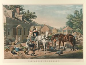 Vorbereitung für den Markt von Currier and Ives