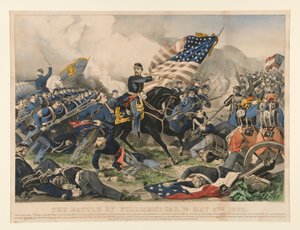 Die Schlacht von Williamsburg, Va. 5. Mai 1862 von Currier and Ives