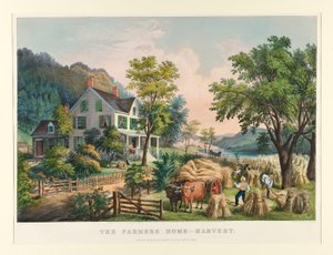 Das Bauernhaus - Ernte von Currier and Ives