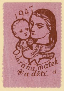 Schutz von Müttern und Kindern, 1947 von Czech School