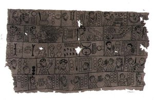 Christlicher Kalender im Hieroglyphen-Aztekenstil