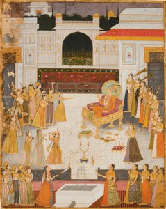 Eine Abendvorstellung für Maharaja Abhai Singh von Dalchand