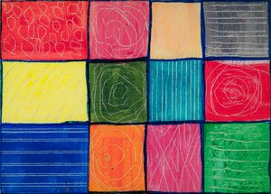 Buntes Musterraster von Dale Hefer