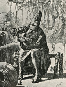 Der Derwisch zupft die Haare vom Katzenschwanz, 1906 von Dalziel Brothers