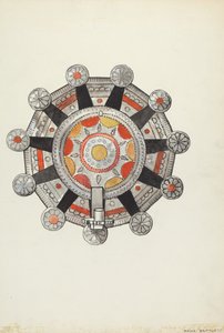 Geschnittener Zinn-Kerzenhalter