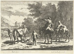 Hirten und Vieh unterwegs