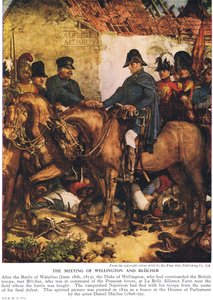 Das Treffen von Wellington und Blücher, ca. 1940er Jahre