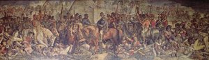 Das Treffen von Wellington und Blücher nach Waterloo