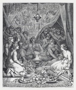 Illustration zu Tennysons Gedicht, Die Prinzessin von Daniel (after) Maclise