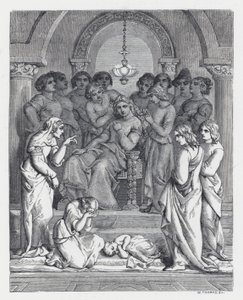 Illustration zu Tennysons Gedicht, Die Prinzessin