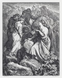 Illustration zu Tennysons Gedicht, Die Prinzessin von Daniel (after) Maclise