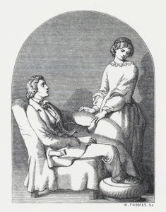 Illustration zu Tennysons Gedicht, Die Prinzessin (Gravur) von Daniel (after) Maclise