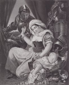 Die Wiege des Kriegers (Gravur)