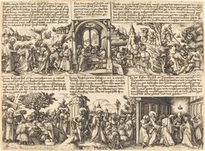 Jesus Christus gibt den Aposteln den Auftrag und andere Szenen aus dem Neuen Testament