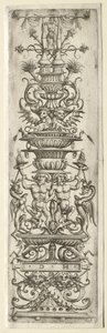 Ornamentleiste mit Kandelaber-Ornament