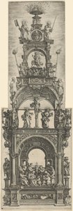 Triumphaltar mit Stationen im Leben Christi von Daniel Hopfer