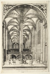 Ansicht des Inneren der St. Katharinenkirche in Augsburg