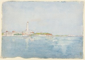 Skizze in Algier, Nordafrika, Reiseskizze von Daniel Hudson Burnham