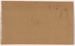 Dash (ein Setter), Kopf und Körper, ca. 1862 von Daniel Huntington
