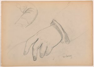 George D. Seney, Hand- und Armstudie; Rückseite: Linker Fuß, 1881 von Daniel Huntington