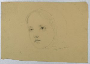 Kopf eines Kindes von Daniel Huntington