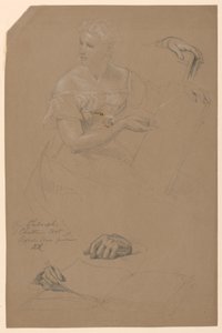 Studie für "Philosophie der christlichen Kunst" von Daniel Huntington