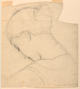 Studie für "Römisches Mädchen, Kopf einer Frau" von Daniel Huntington