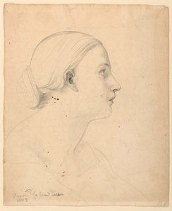 Studie für "Heilige Lektion" von Daniel Huntington